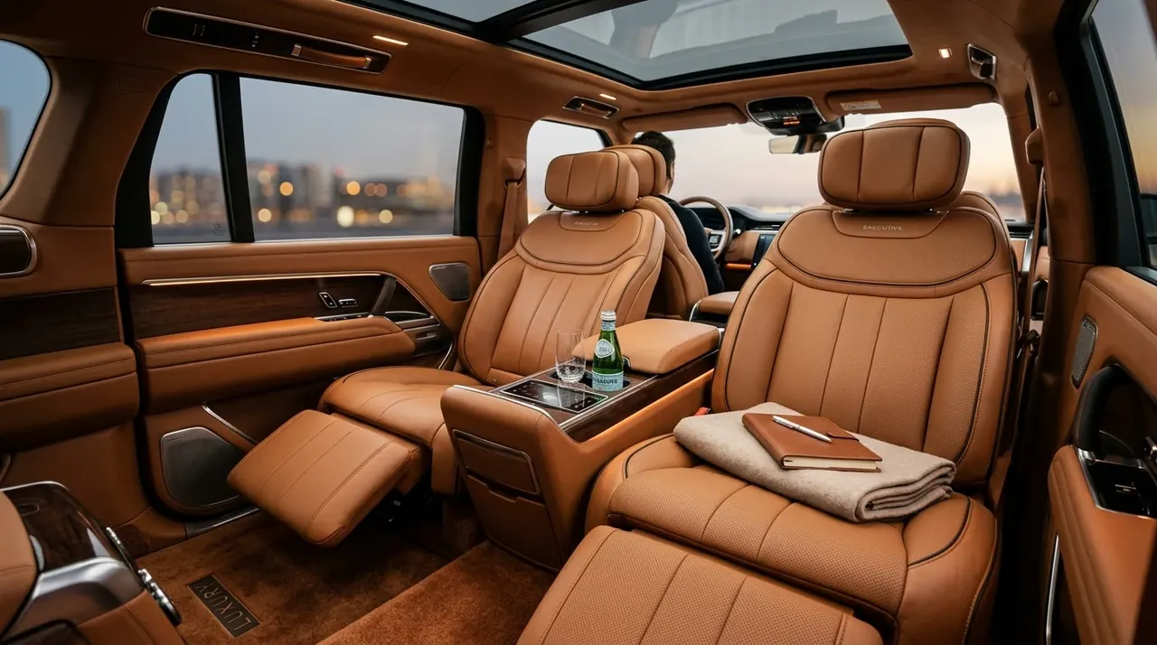 Luxury SUV Interior Leather Captain Seats